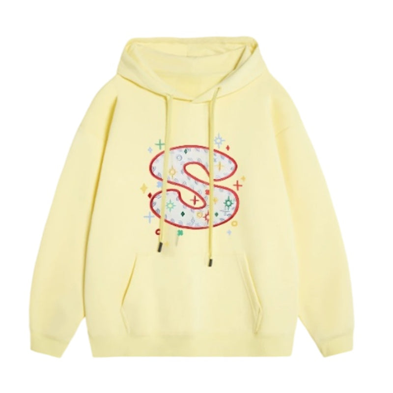 Yellow Creative Graphic Hip-Hop Hoodie